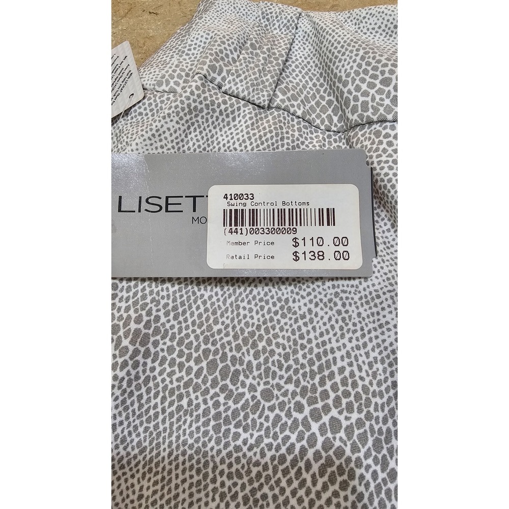 Lisette L Montreal Shorts Womens 6 Grey Snakeskin Print Fit-Control Pockets NWT - Picture 4 of 9